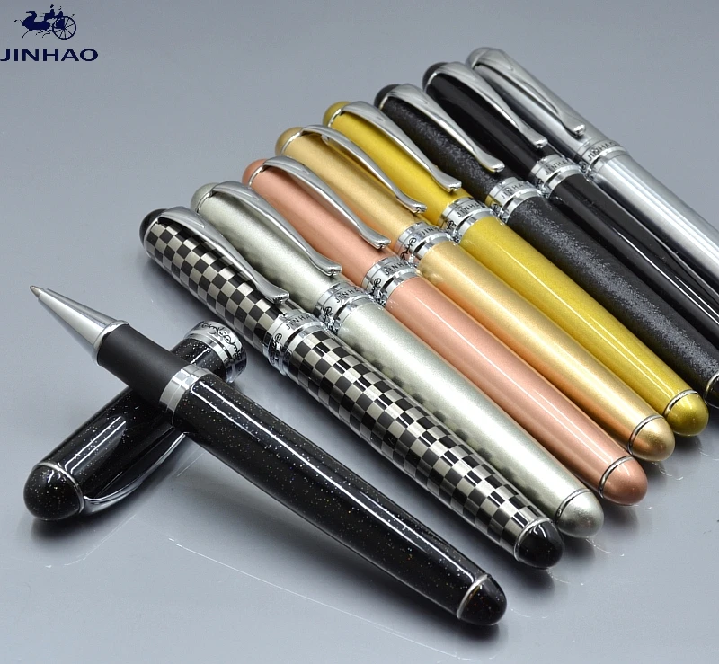 JINHAO 750, высокое качество, 12 цветов, металлическая шариковая ручка с серебряным зажимом, офисные канцелярские принадлежности, роскошные шариковые ручки для письма, подарок, Monte