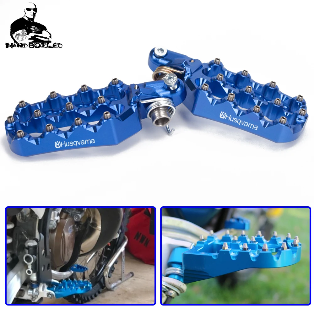 

Motorcycle Accessories CNC Wide Foot Peg Footrest For Husqvarna TC250 TE150-501 TX300-450 2017-2020 For KTM 125SX/250-450SX-F