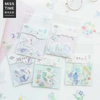 

AAGU 40PCS/Lot Dream Fairy Adhesive Stickers Scrapbooking Bullet Journal Stickers For Party Decoration Custom DIY Stickers