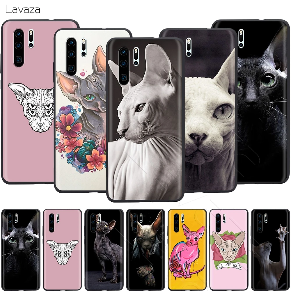 

Lavaza Sphynx Sphinx Cat Case for Huawei Mate Y7 Y9 P8 P9 P10 P20 P30 Lite Pro P Smart Mini 2017 2019