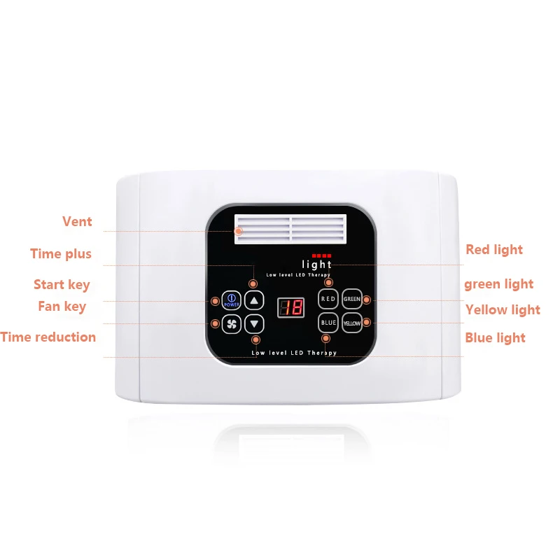  7 Color PDT LED Acne Light Therapy Machine LED Facial Mask Beauty SPA Phototherapy For Skin Rejuven - 32830724692