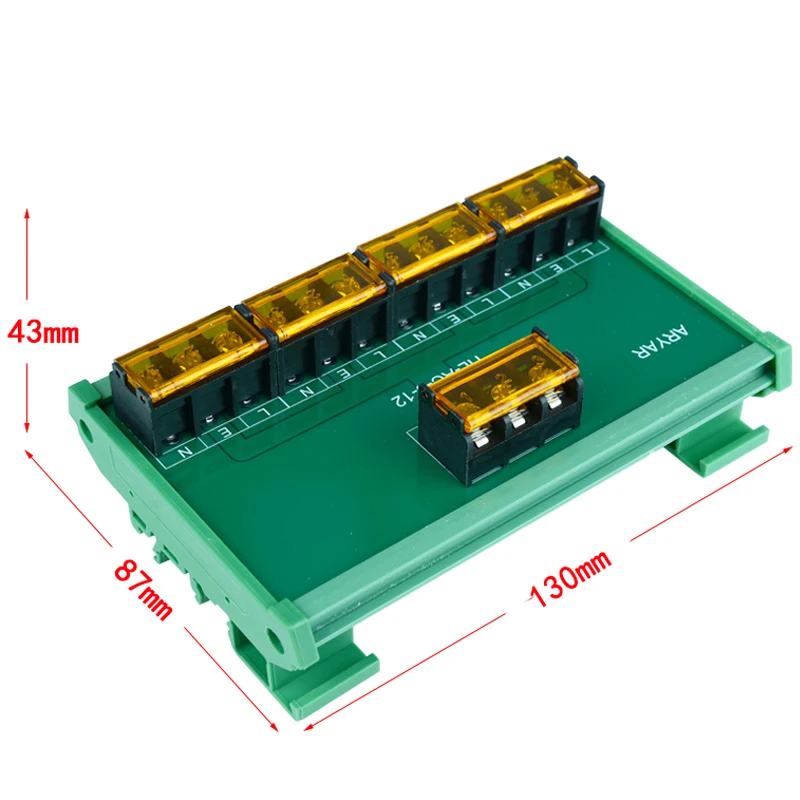 12 Channel Ac Power Supply Distribution Terminal Blocks Din Rail And