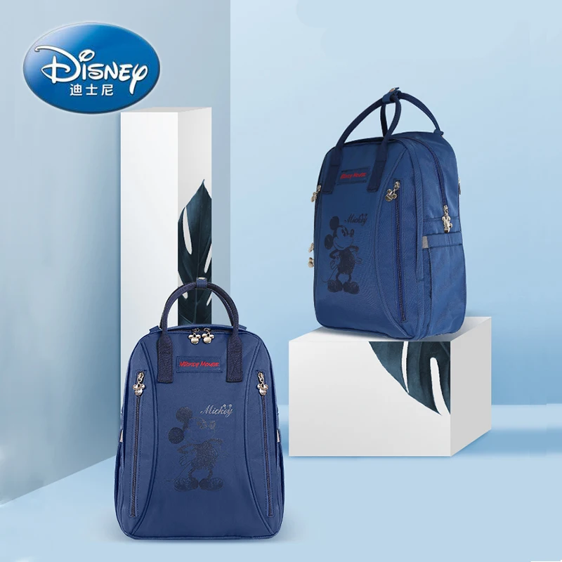 

Solid Waterproof Nappy Diaper Bag USB Maternity Bag For Stroller Embroidery Disney Baby Bag Mummy Bag For Mom Backpack Large