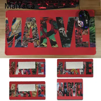 

MaiYaCa Custom Skin Marvel Heros Logo Beautiful Anime Mouse Mat Mouse Keyboards Mat Mousepad for boyfriend Gift