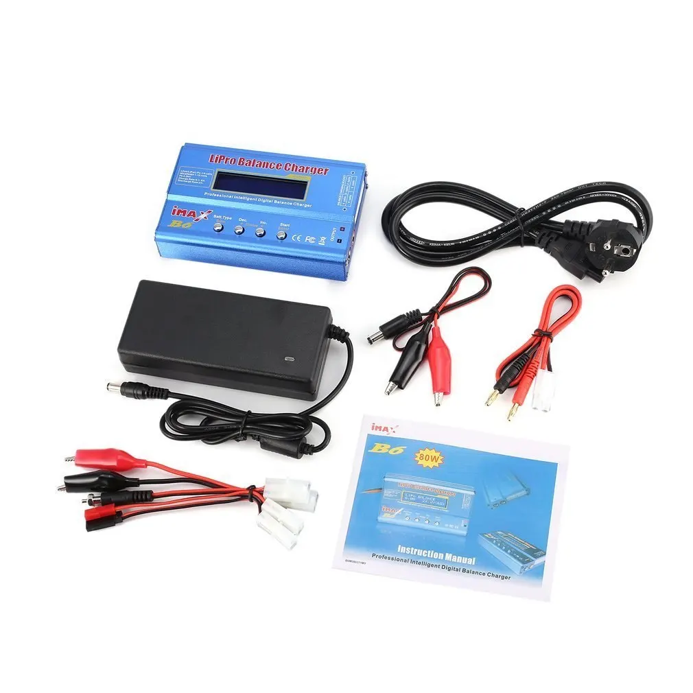 iMAX B6 80 W 6A Lipo NiMh Li-Ion Ni-Cd RC зарядное устройство 10W2A Dis зарядное устройство с 15 V/6A AC/DC адаптер для RC ModelBattery