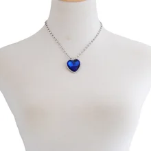 Хрустальное ожерелье с кулоном в Форме Сердца Классический Титаник океан кристалл сердце кулон ожерелье Стразы подарок для влюбленных