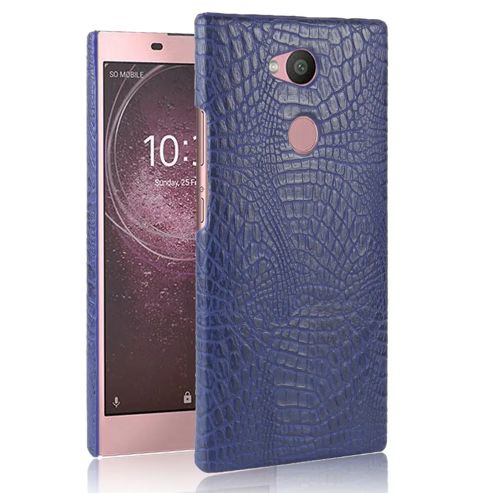 Защитный чехол из крокодиловой кожи для SONY Xperia L2 Жесткий Чехол поликарбоната