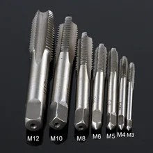 7 PCS /SET Group HSS M3 -M12 Mechanical Screwdriver Tapered Square Handle Straight Slot Screw Tapping Metric Plug Hand Drill 7 PCS /SET Group HSS M3 -M12 Mechanical Screwdriver Tapered Square Handle Straight Slot Screw Tapping Metric Plug Hand Drill