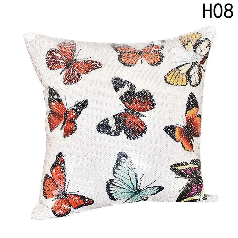 2018 new DIY changing face/butterfly smiley face pillow sequin Mermaid
