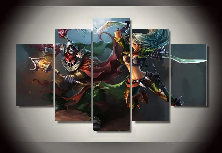 HD Printed League of Legends Game Poster Unframed Wall