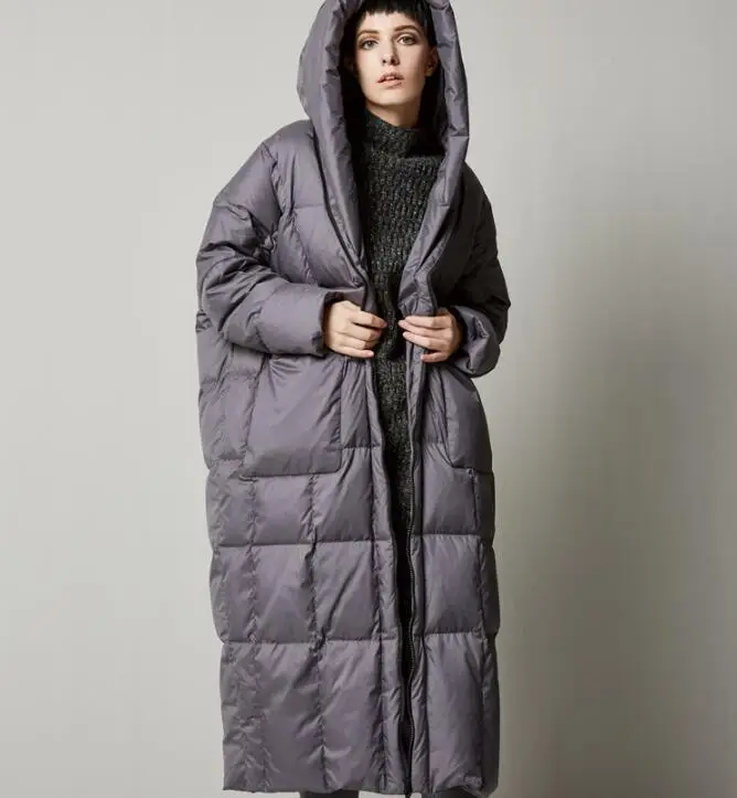 loose fitting down coat