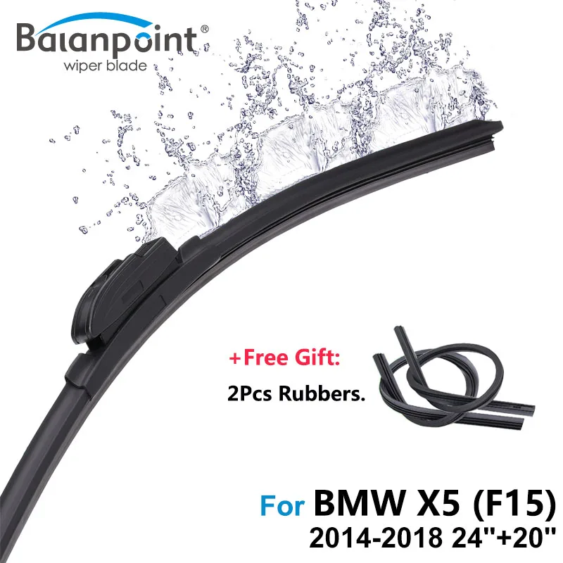 2PcsWiperBlades2PcsSoftRubbersforBMWX5F15201420182420