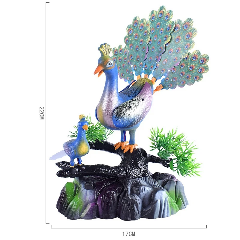 Звуковое управление птица Голосовое управление Павлин открытый экран музыка освещение Индукционная Звуковое управление игрушка