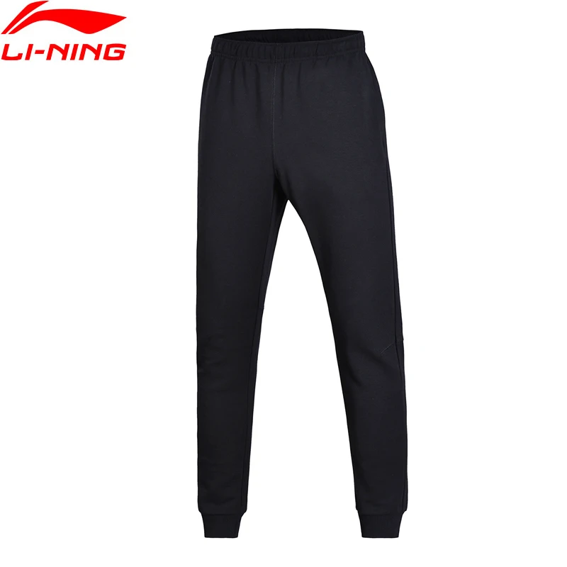 Li Ning Для мужчин тенденции тренировочные штаны гибкий 70% хлопок 30% полиэстер Regular Fit