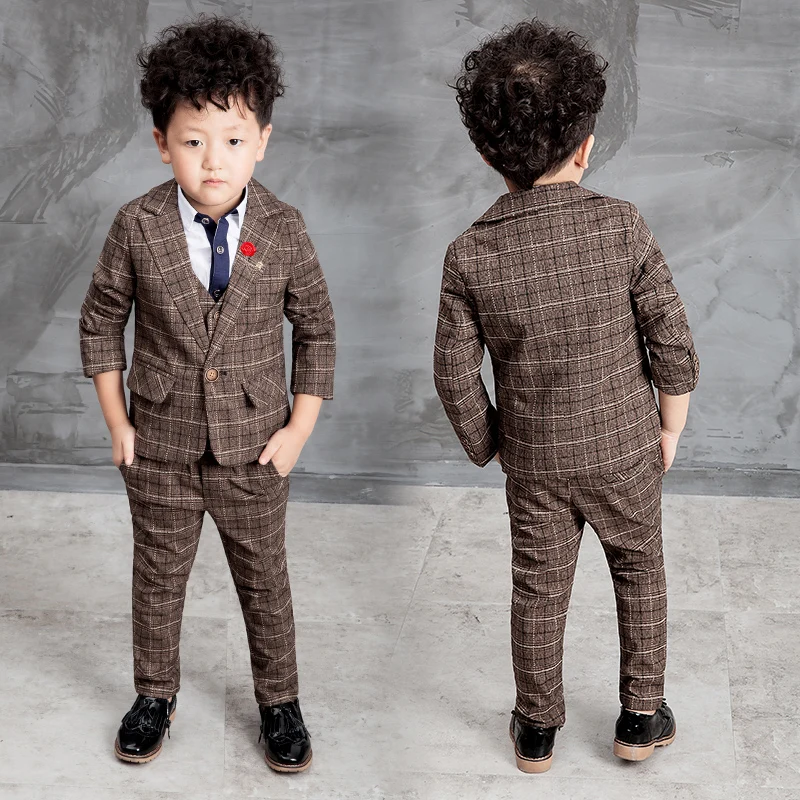 2017 New Children Suit Baby Boys Suits Kids Blazer Boys Formal Suit For