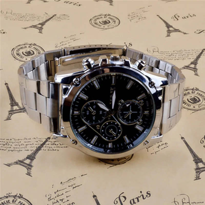 

Stainless Steel Sport Quartz Hour Wrist Analog Watch Business Waterproof Sport Quartz Clock Mens Watches Luxury Gifts for Men