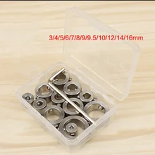 

12Pcs 3-16mm Woodworking Drill Locator Bit Depth Stop Collars Ring Positioner Drill Locator Wood Drill Bit