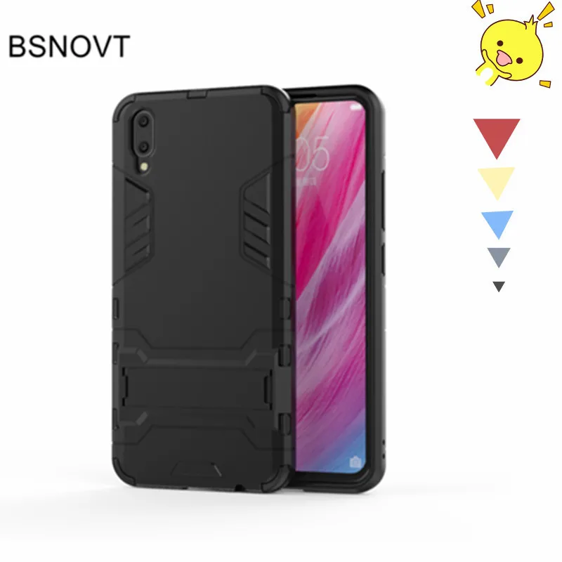 

For Vivo V11 Cover Phone Case Soft Silicone + Plastic Kickstand Case For V11 Pro Phone Shell Vivo V11 / V11 Pro Case Fundas