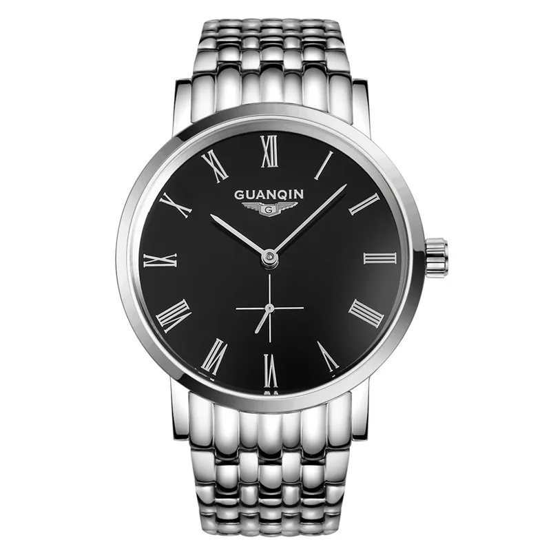 GUANQIN Men'S Watches New Luxury Brand Watch Men Fashion Simple Quartz-Watch Stainless Steel Strap Waterproof Relogio Masculino  (17)
