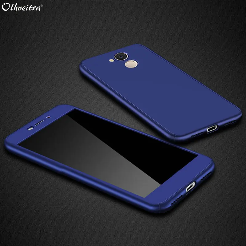 For Huawei Honor V9 Play Case 360 Degree Phone Fundas Housing With Tempered Glass Flim 6C Pro Accessories |