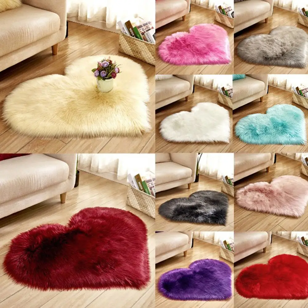 Творческий надписи Sweet Love Heart фигурный ковер Противоскользящие коврики Ковры из искусственного меха Спальня Кухня Декор в гостиную