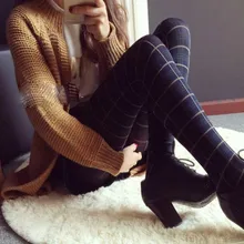 Женские колготки Харадзюку каваи, женские чулки Лолита, весенние Чулочные изделия, винтажные колготки в клетку для колледжа, нейлоновые колготки SW140