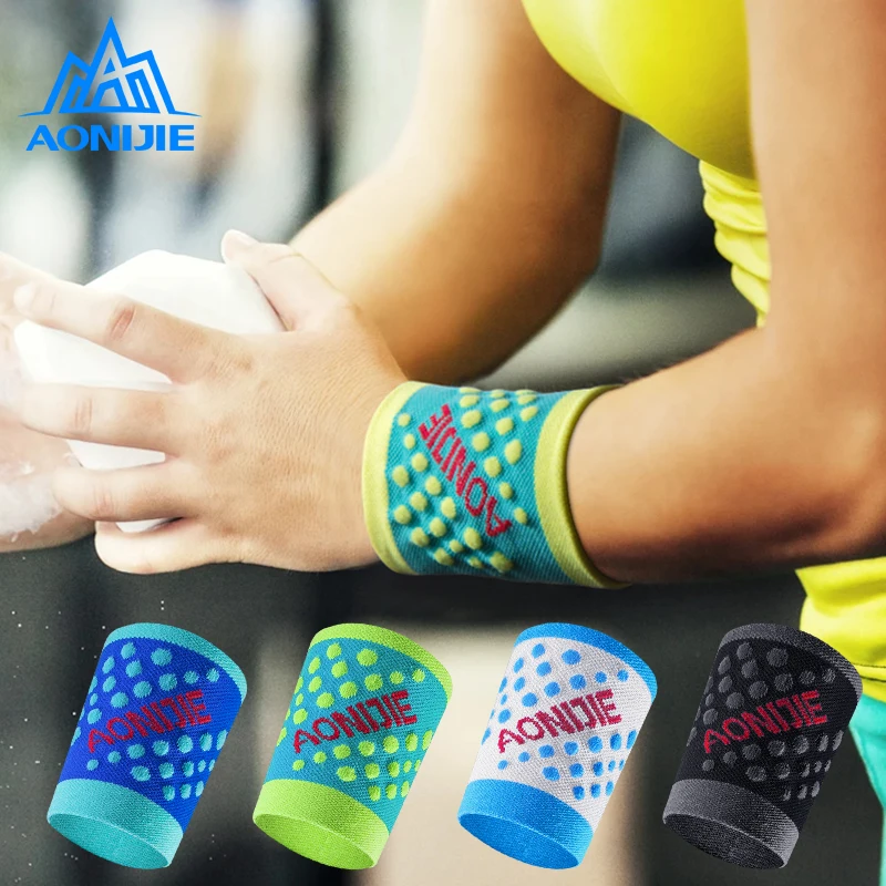 

AONIJIE Wrist Compression wraps Strap and Support sweat wristband Brace For Fitness Gym Basketball Tennis Weightlifting