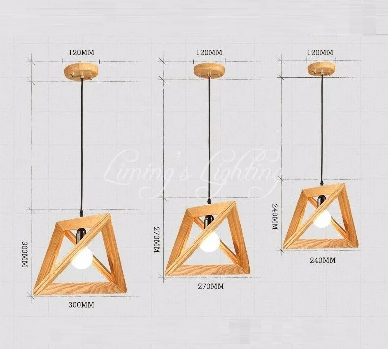 Скандинавский минималистичный Ретро подвесной светильник из дубового дерева винтажный светильник ing для ресторана столовой кофейного зала Pendente de teto Laparas