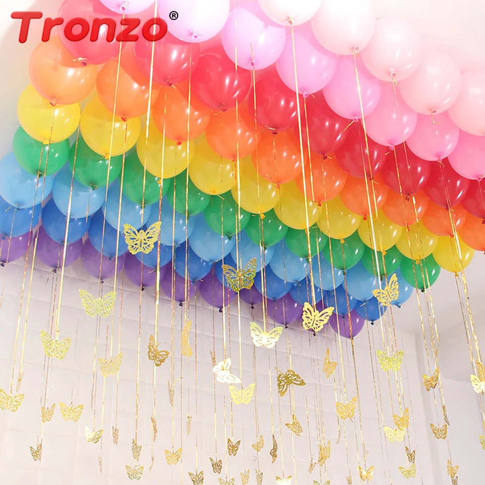 

Tronzo Wedding Decoration Balloon Pendant Sequins 80pcs Colorful Butterfly Wedding Balloon Pendant For Birthday Baby Shower Girl