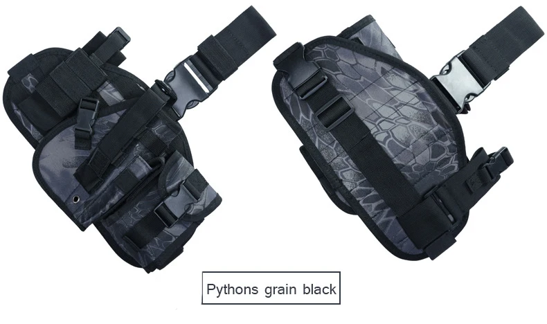 Тактический Универсальный Бедро Кобура Правая нога кобуры с подсумок пистолет ручной пистолет держатель Quick Release Molle система