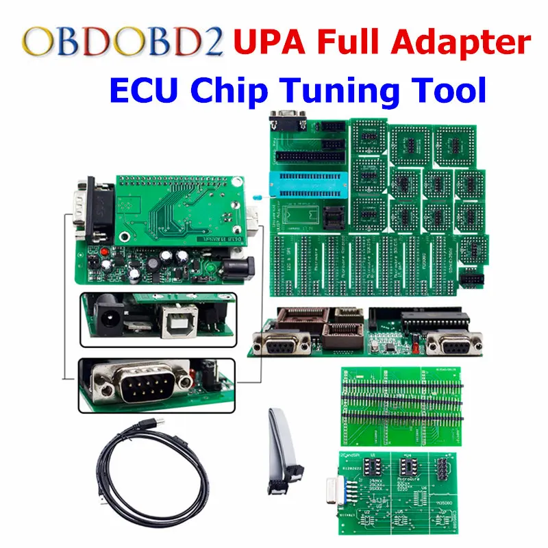 High Quality UPA USB V1.3 Serial ECU Programmer Full Adapters UPA-USB Auto ECU Chip Tuning OBD2 Diagnostic Tool UPA V1.3 2017 free shipping upa usb programmer v1 3 upa usb full adapters upa chip tuning tool ecu programmer serial programmer by dhl