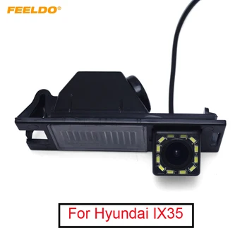 

FEELDO 1Set Waterproof Car Backup Rear View Camera With LED Light For Hyundai IX35 New Tucson Reversing Park Camera #5927