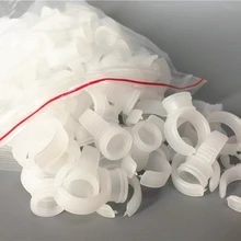 100 шт./лот Одноразовые бровей среднего кольца кубок пластиковые татуировки кубок чернила татуировки перманентный макияж pigmet