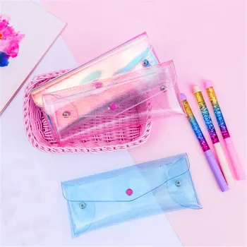 

PVC Holographic Transparent Cosmetic Bags Womens Makeup Bag Hologram Laser Cosmetic Case Toiletry Portable Beauty Pouch