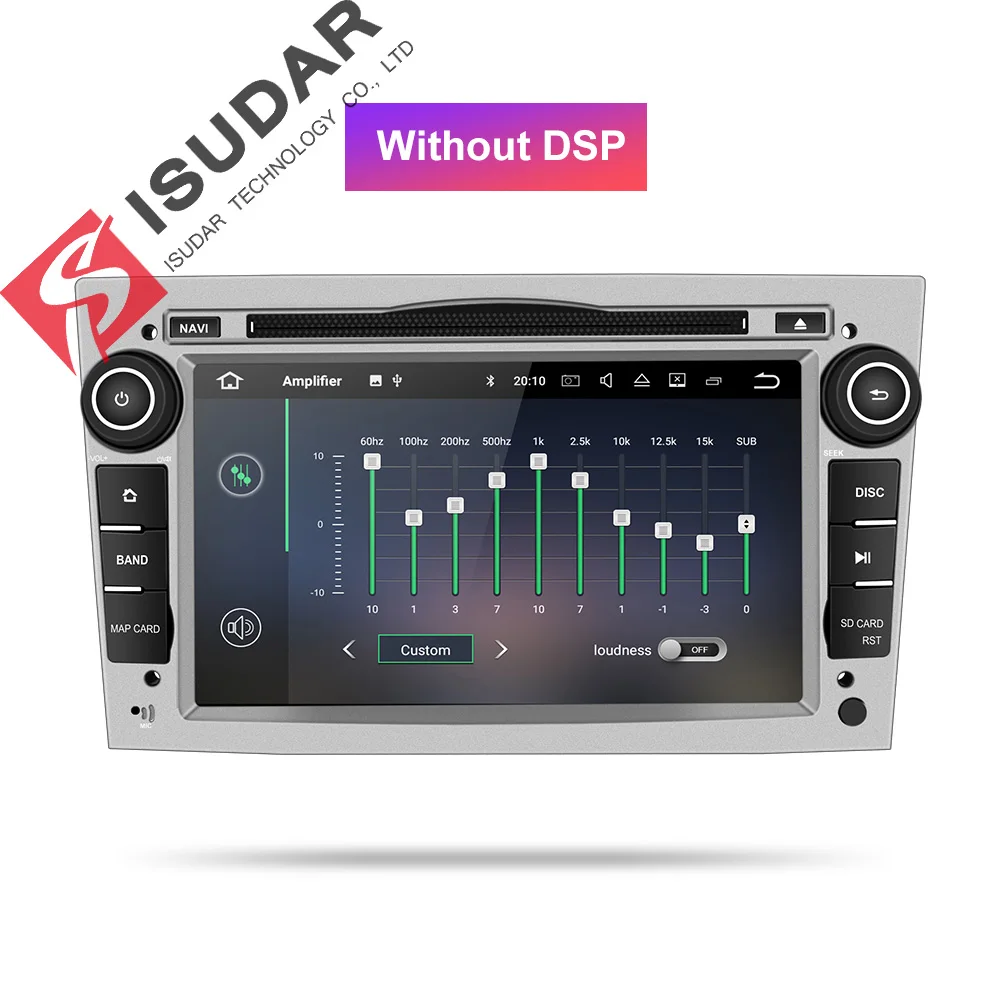 Isudar 2 din Авто Радио Android 9 для OPEL/ASTRA/Zafira/Corsa Восьмиядерный ОЗУ 4 Гб gps Автомобильный мультимедийный плеер DVD Wifi USB DVR DSP - Цвет: Silver 32GB No DSP