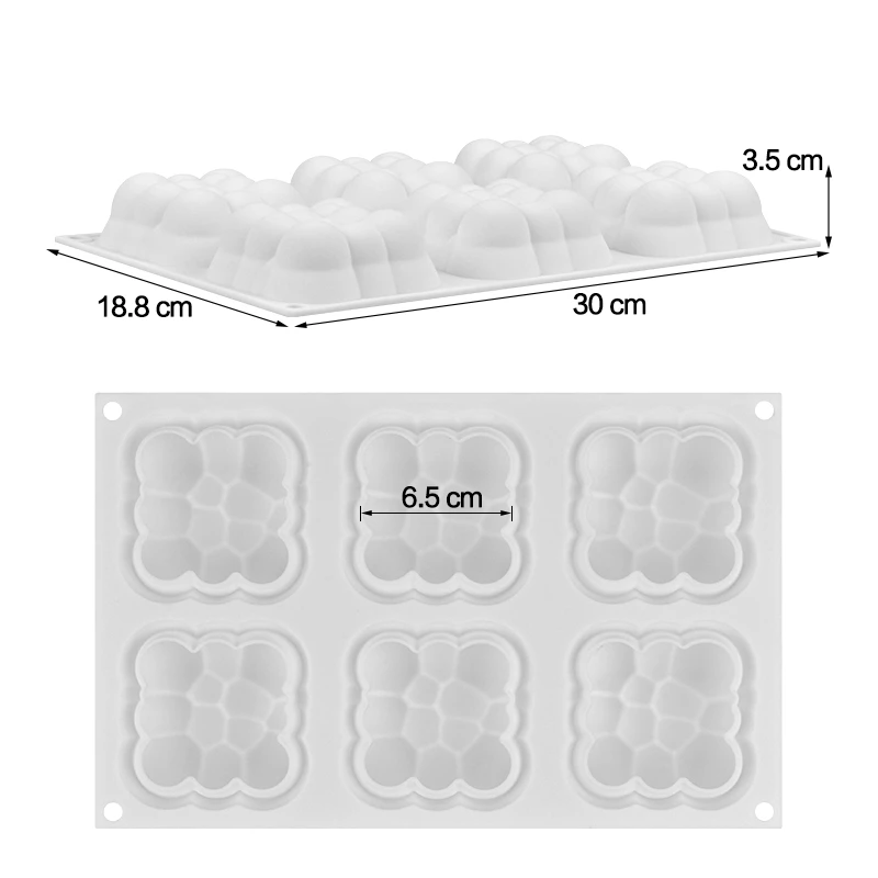 3D облако формы торта силиконовые мусс десерт формы для тортов квадратный пузырь формы для выпечки украшения инструменты