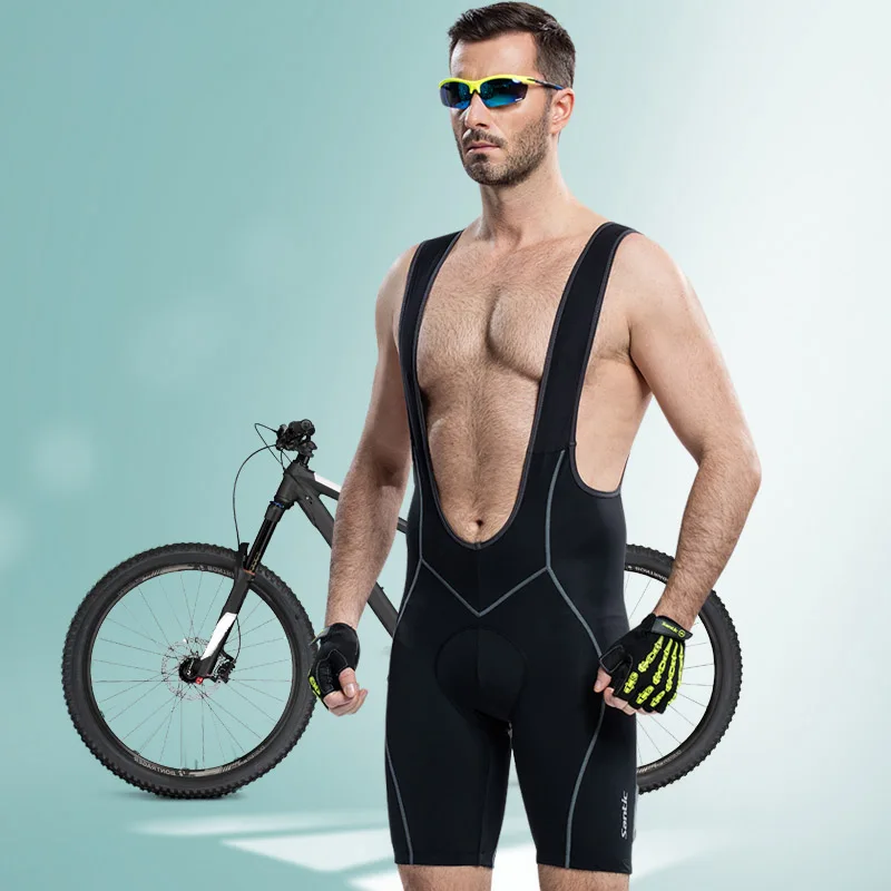 

Santic spexcel Uomini cycling bib shorts Imbottita Salopette Coolmax 4D uomini Pad Salopette breathable gobik ciclismo c05014