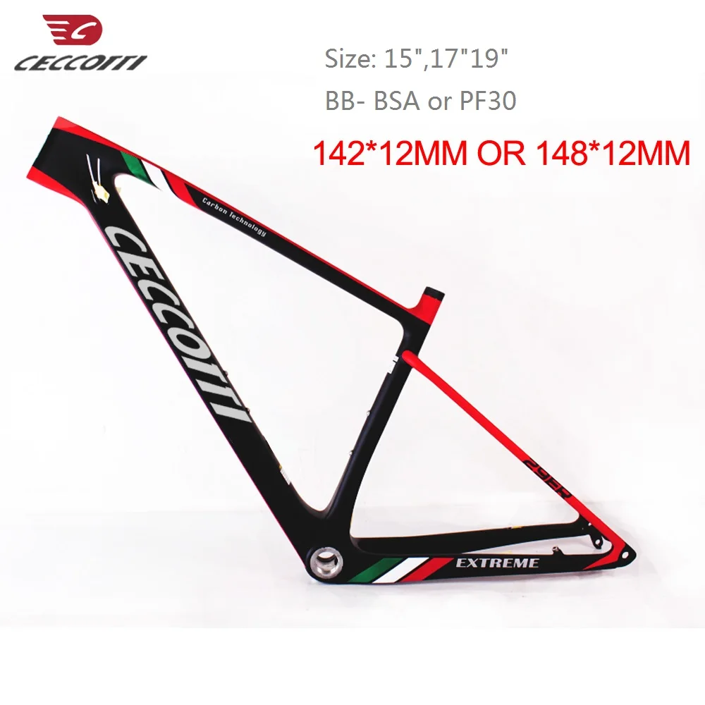 

2019 Newest carbon mtb Frame 29er 27.5er 15 17 19 BSA BB30 Tapered Mountain Bike Frame 2 Year