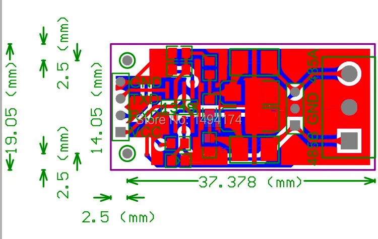 WQScosea Q8S 261 TTL в RS485 485 для последовательного порта уровень UART конвертер