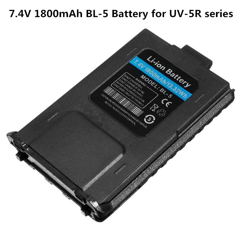 BAOFENG рация BL-5 7,4 V 1800 mAh Li-Ion Батарея для Baofeng двухстороннее радио UV-5R UV-5RA UV-5RE серии Baofeng аксессуары