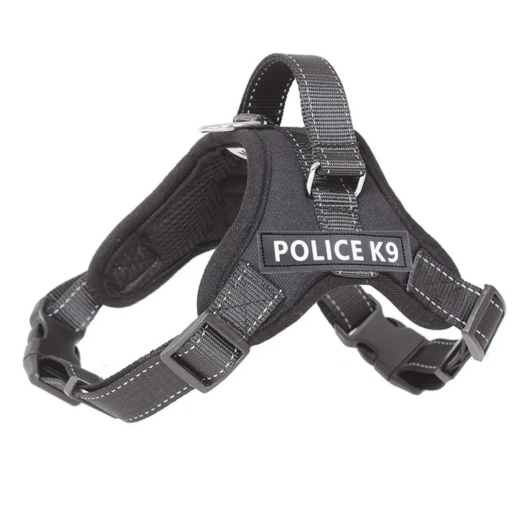 Полицейский K9 Профессиональный регулируемый поводок для собак ошейники для тренировок на открытом воздухе не тянет питомца нагрудный ремень жилет для маленьких больших собак JB01
