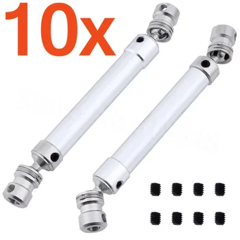

10 pairsMetal Universal Driveshaft Joint 110-160mm Duty Replacement AX31114 For 1/10 AXIAL SCX10 AX10 Yeti Rock Crawler RC Parts
