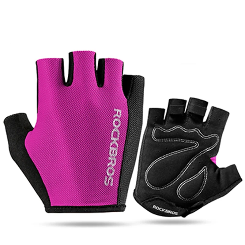 ROCKBROS Half Finger Bicycle Glove Outdoor Cycling Sports Breathable Gloves Bike Sponge Pad Professional Gloves Unisex RK0038 (11)