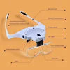 Reading Glasses Headband Magnifier Focus Adjustable 5 Lens Loupe LED Light Magnifying Variable Strength +1.0 +1.5 +2.0 +2.5 +3.5 ► Photo 2/6