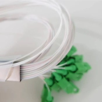

10 pieces SC APC Single mode Fiber Optical FTTH 0.9mm mini plc splitter 1x16
