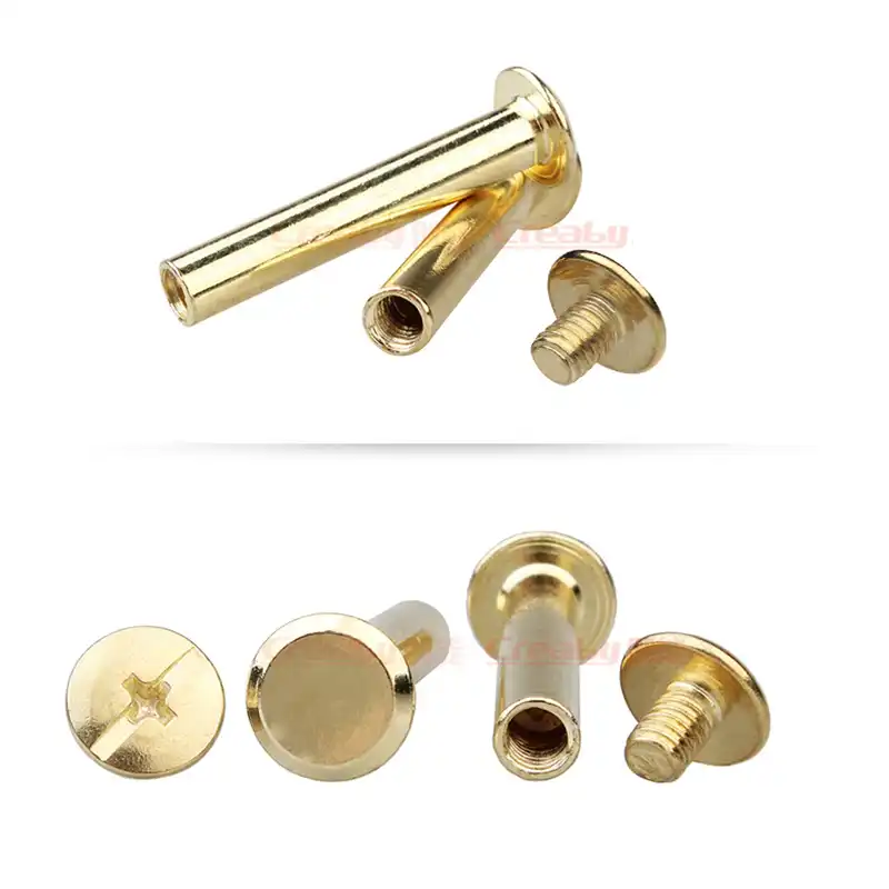 ALBUM PURSE NI PLATED BINDING CHICAGO SCREW POST LEATHER RIVETS M5*6MM-M5*100MM