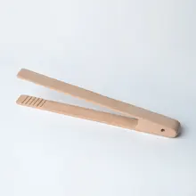 Деревянные щипцы для тостов, тостер, бекон, сахар, лед, чай, Тонг, салат, кухонный инструмент