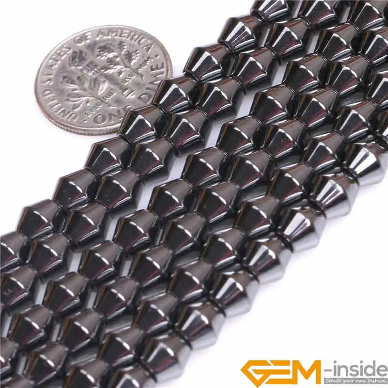 

6mmx6mm Bicone Hematite Stone Semi Precious Beads Natural Stone Beads Loose Bead For Jewelry Making Strand 15 Inch Wholesale
