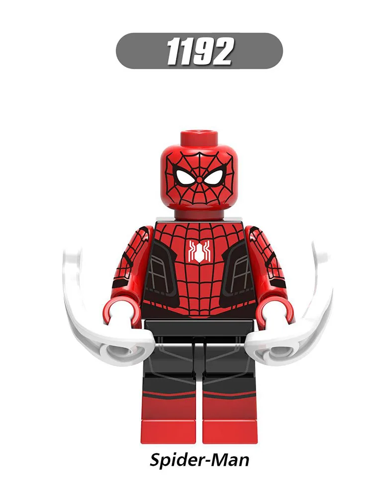 

Legoinglys Far Away Home Super Heroes Figure Hydro-Man Spiderman Happy Hogan Bricks Building Blocks Learning Toy Children Gift