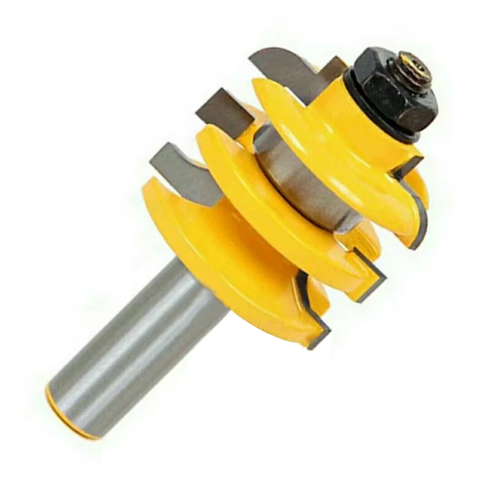 1/2Inch Shank Tongue and Groove Router Bit Set Wood Milling Cutter flooring knife Stacked Rail